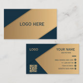 Modern Professional Visiting Card with QR Code Visitenkarte (Vorne/Hinten)