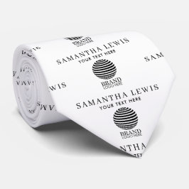 Modern Promotional Business Logo & Name Krawatte