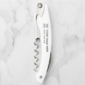 Modern Promotional Logo Business Kellnermesser (Vorderseite)