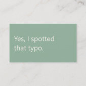 Modern Proofreader Freelance Writing Visitenkarte (Vorderseite)