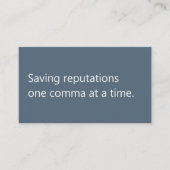 Modern Proofreader Freelancer Minimalist  Visitenkarte (Vorderseite)