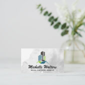 Modern Properties Architecture Logo Visitenkarte (Stehend Vorderseite)