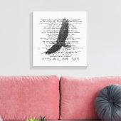 Modern Psalm 91 Bald Adler Bibel Verse Leinwanddruck (Insitu (Wohnzimmer))