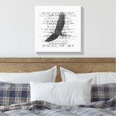 Modern Psalm 91 Bald Adler Bibel Verse Leinwanddruck (Insitu (Schlafzimmer))