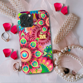 Modern Psychedelic Colorful Abstrakt Art Case-Mate iPhone Hülle