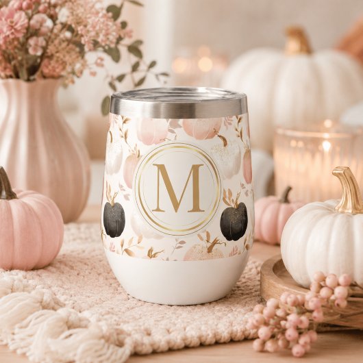 Modern Pumpkin Monogram - Personalisiert Initial