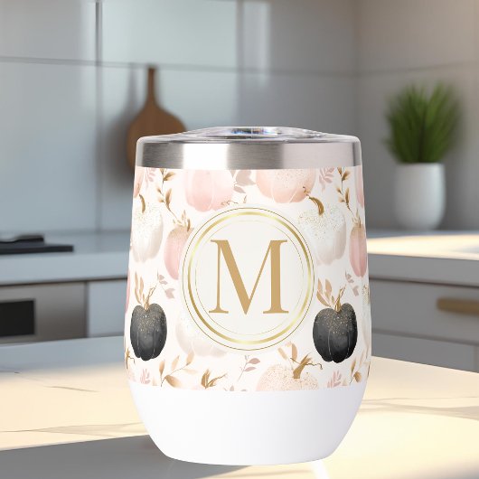 Modern Pumpkin Monogram - Personalisiert Initial