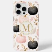 Modern Pumpkin Monogram - Personalisiert Initial Case-Mate iPhone Hülle (Rückseite)