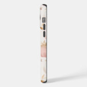 Modern Pumpkin Monogram - Personalisiert Initial iPhone Hülle (Linke Seite)