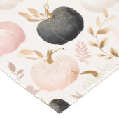 Modern Pumpkin Monogram - Personalisiert Initial Kurzer Tischläufer (Ecke)