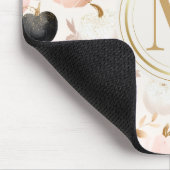 Modern Pumpkin Monogram - Personalisiert Initial Mousepad (Ecke)