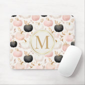 Modern Pumpkin Monogram - Personalisiert Initial Mousepad (Mit Mouse)