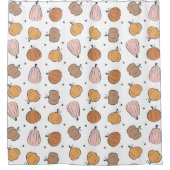Modern Pumpkin Pattern - Duschvorhang (Vorderseite)