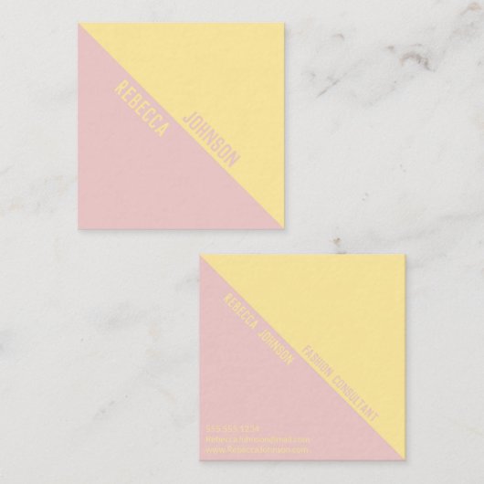 Modern Punchy Pastel Duotone - Visitenkarte (Vorne/Hinten)