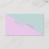 Modern Punchy Pastel Duotone - Visitenkarte (Vorderseite)