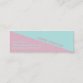 Modern Punchy Pastel Duotone - Visitenkarte (Rückseite)