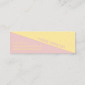 Modern Punchy Pastel Duotone - Visitenkarte (Rückseite)