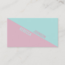 Modern Punchy Pastel Duotone - Visitenkarte
