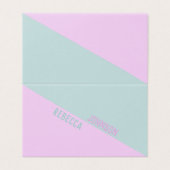 Modern Punchy Pastel Duotone - Visitenkarte Visitenkarten (Außenseite Aufgefaltet)