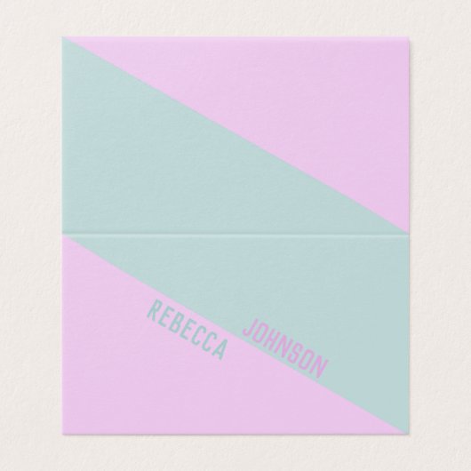 Modern Punchy Pastel Duotone - Visitenkarte Visitenkarten (Außenseite Aufgefaltet)