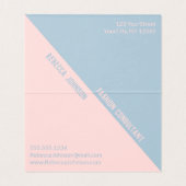 Modern Punchy Pastel Duotone - Visitenkarte Visitenkarten (Innenseite Aufgefaltet)