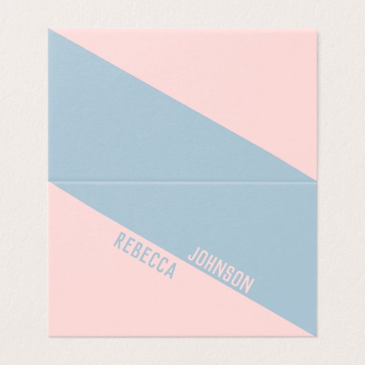 Modern Punchy Pastel Duotone - Visitenkarte Visitenkarten (Außenseite Aufgefaltet)