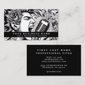 Modern Punk Rock Mohawk Angry Visitenkarte (Vorne/Hinten)