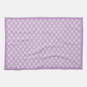 Modern Purple Abstract Floral Pattern Geschirrtuch (Horizontal)