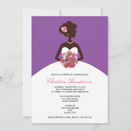 Modern Purple Bridal Shower Invitation Einladung