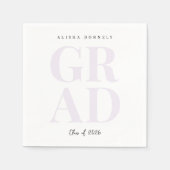 Modern Purple Graduation Napkin  Serviette (Vorderseite)