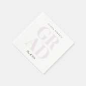 Modern Purple Graduation Napkin  Serviette (Ecke)