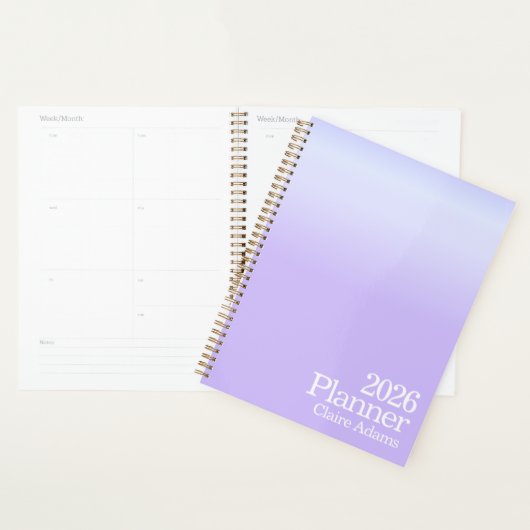 Modern Purple Ombre Planner Planer (Anzeige)