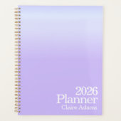 Modern Purple Ombre Planner Planer (Vorderseite)