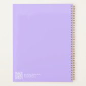 Modern Purple Ombre Planner Planer (Rückseite)