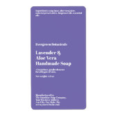 Modern Purple Soap Packaging Label (Vorne)