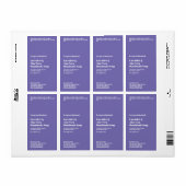 Modern Purple Soap Packaging Label (Vorne)