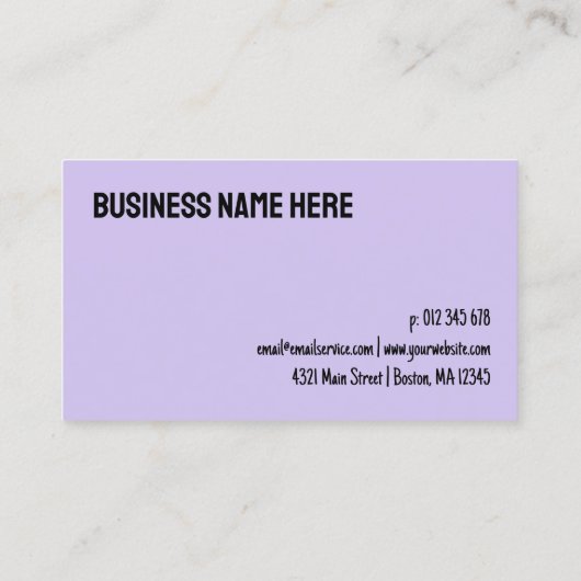 Modern Purple Ten Visits Loyalty Punch Card Treuekarte (Rückseite)