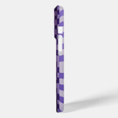 Modern Purple & White 3D Wave Phone Case - Elegant (Rückseite / Links)