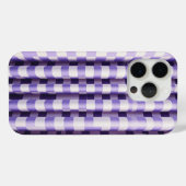 Modern Purple & White 3D Wave Phone Case - Elegant (Rückseite (Horizontal))