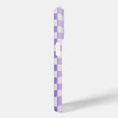 Modern Purple & White 3D Wave Phone Case - Elegant (Rückseite / Rechts)