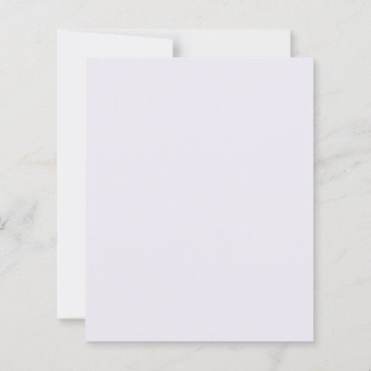 Modern PurpleStripes Budget Wedding Invite (Rückseite)