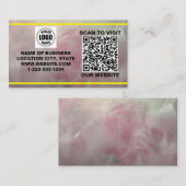 Modern QR Business Card – Marble Style Visitenkarte (Vorne/Hinten)