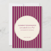 Modern QR code Bachelorette Weekend Itinerary Einladung (Vorderseite)