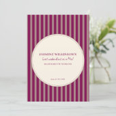 Modern QR code Bachelorette Weekend Itinerary Einladung (Stehend Vorderseite)