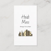 Modern QR code Contemporary Design Consultant  Visitenkarte (Vorderseite)