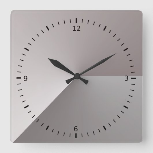 Modern Quadratische Wanduhr (Vorderseite)