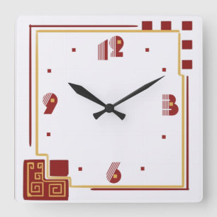 Modern Quadratische Wanduhr