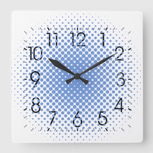 Modern Quadratische Wanduhr (Vorderseite)