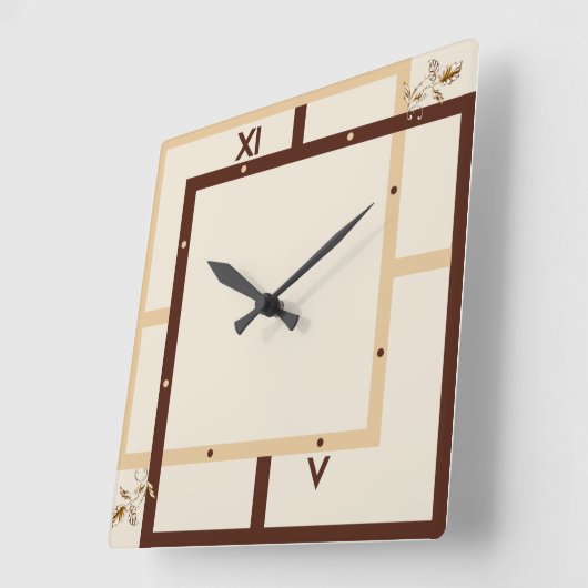 Modern Quadratische Wanduhr (Winkel)