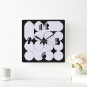Modern Quadratische Wanduhr (Zuhause)